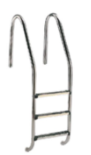 05477 I  escalera standard con  peldaños modelo luxe 3 peldaños AISI-316