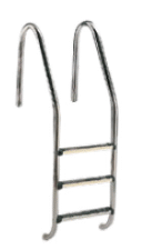 05478 I  escalera standard con  peldaños modelo luxe 4 peldaños AISI-316