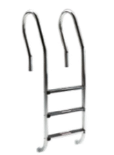 05485 I Escalera  MODELO MIXTO con peldaños modelo luxe 3 peldaños AISI-316