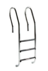 05485 I Escalera MODELO MIXTO con peldaños modelo luxe 3 peldaños AISI-316