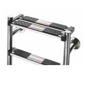 08092 I Escalera partida – parte inferior 3 peldaños “luxe” + 1 peldaño seguridad AISI-316