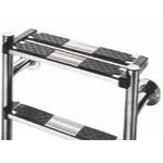 08093 I Escalera partida – parte inferior 4 peldaños “luxe” + 1 peldaño seguridad AISI-316