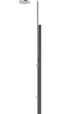 74054 I  Ducha Chrome no solar  color inox gris antracita